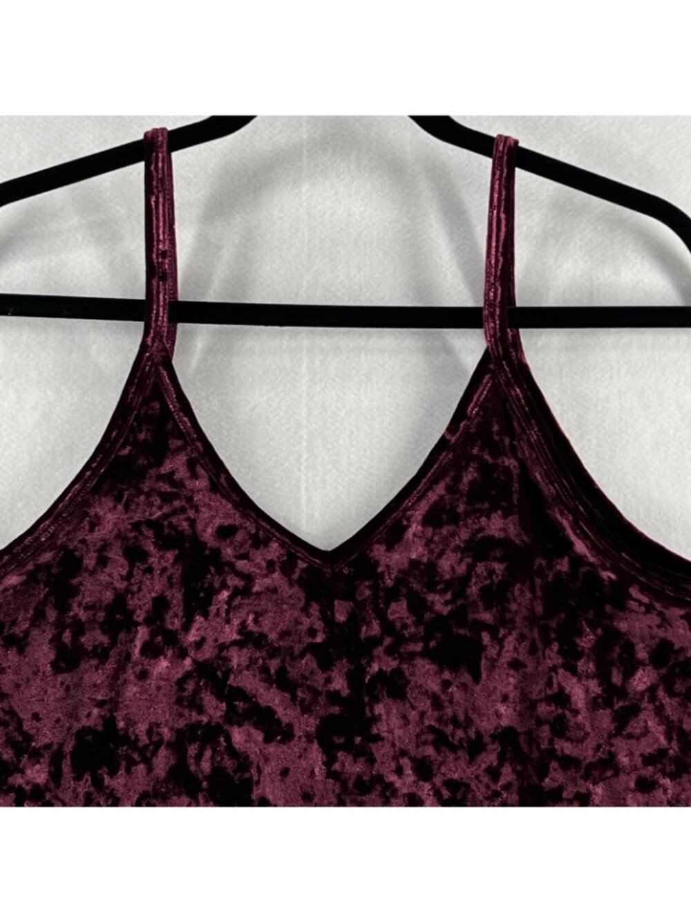 Victoria's Secret Pink Cami Tank Top Womens Size L Sleepwear Sleeveless Burgundy - Picture 3 of 10